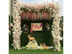 (image for) 1X Golden Heavy Duty Large Double Square Garden Wedding Arch