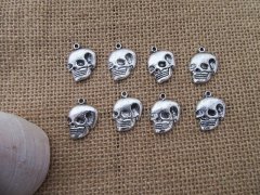 (image for) 100Pcs New Skull Beads Charms Pendants Jewellery Findings