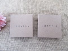 (image for) 12 Kraft Necklace Ring Earring Jewelry Boxes Gift Box 9x9x2cm