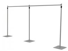 1Set Aluminium Wedding Backdrop Stand Background Support 6x3m