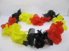 (image for) 4 x 12 Pieces Hawaiian Dress Party Flower Leis/Lei Flower 9cm