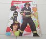 1Set Party Cosplay Costume Firefighter Jacket Trousers and Hat 1Set Party Cosplay Costume Firefighter Jacket Trousers and Hat