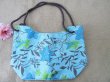 (image for) 3Pcs Blue Shopping Bag Carry Tote Bag for Outdoor Beach Favor