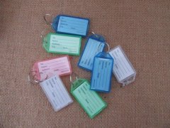 30Pcs Key ID Tags Name Card Labels Keyring Keychain 57x30mm 30Pcs Key ID Tags Name Card Labels Keyring Keychain 57x30mm