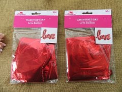 (image for) 6Sets Red Foil Balloon Bride Love Valentines Day Wedding Party
