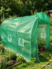 (image for) 1Set Durable & Weather-Resistant with Roll-Up Door & Windows Garden Greenhouse for Outdoor Plant Garden Protection