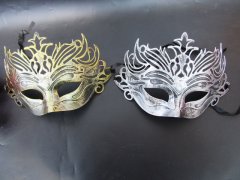 (image for) 12Pcs Dress-up Masks Fancy Dress Up Cosplay Mask Golden&Silver