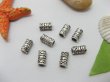 (image for) 20pcs Tibetan Silver Column Beads European Design Yw-pa-mb25