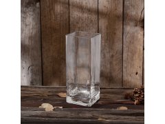 (image for) 4X Wedding Clear Glass Square Cube Vase 10x10x25cm