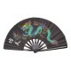 1X Chinese Dragon Martial Kung Fu Tai Chi Dance Fan Black 1X Chinese Dragon Martial Kung Fu Tai Chi Dance Fan Black