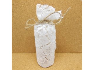 4X Glass Lace Message Bottles Vases Wedding Decorations 16.5cm H