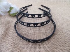 1Pc Black Heart Headbands Hair Band Hair Hoop 1.5cm