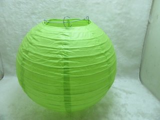 10Pcs New Plain Green Paper Lantern Wedding Favor 25cm
