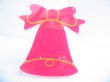 2Pcs RED Bell Earring Ear Stud Display Stand Holds 6prs (image for) 2Pcs RED Bell Earring Ear Stud Display Stand Holds 6prs