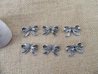 100Pcs New Bowknot Beads Charms Pendants Jewellery Findings (image for) 100Pcs New Bowknot Beads Charms Pendants Jewellery Findings