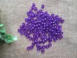 500g Transparent Violet Barrel Pony Beads Loose Bead 8mm