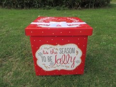 1Pc Folded Christmas Eve Box Gift Packing Box Party Favor - Red 1Pc Folded Christmas Eve Box Gift Packing Box Party Favor - Red
