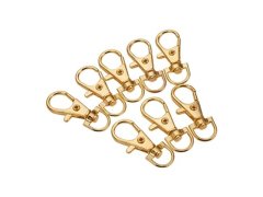 (image for) 100 Golden Swivel Clasp for Key Rings,bag dangles