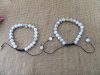 6Pcs New White Healing Bead Yoga Drawstring Bracelet w/Leopard H