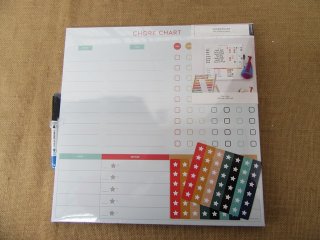 1Set Chore Chart Dry Erase Calendar Planner 35.6x35.6cm