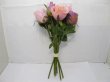 (image for) 1X Rose Bridal Bouquet Wedding Artificial Flower Pink&Purple