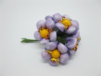 12BundleX6Pcs Craft Wedding Decor Plum Flower - Light Purple