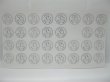 (image for) 500X Silver Heart Envelope Sticker Seals for Wedding Invitations