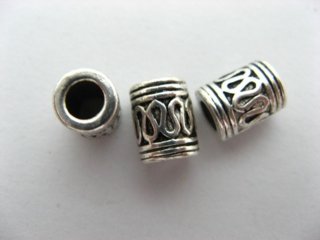 50pcs Metal Tube Spacer Beads yw-ac-mt4