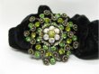 1Pc Chic Designer Hair Clips,Rhinestone Floral Clip