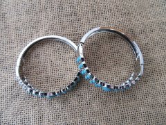 (image for) 12Pcs Teardrop Round Turquoise Bracelet Bangles Jewellery