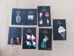 (image for) 12Sheets Metal Beads Pendants Charms for Jewelry Making Assorted