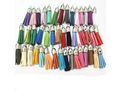 (image for) 100Pcs Tassel Pendants Charms for Crafts Jewelry Making Mixed