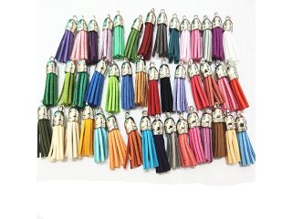 100Pcs Tassel Pendants Charms for Crafts Jewelry Making Mixed