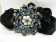 1Pc Chic Designer Hair Clips,Rhinestone Floral Clip