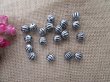 (image for) 200Pcs Round Rondelle Spacer Beads Stripe Beads for Jewelry Maki