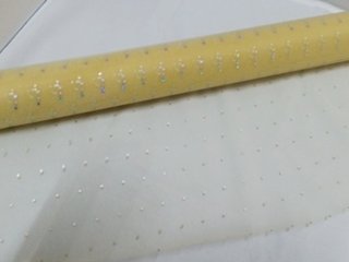 4x1Roll Yellow Organza Ribbon 49cm Wide for Craft (image for) 4x1Roll Yellow Organza Ribbon 49cm Wide for Craft