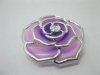 20Pcs Purple Rose Hairclip Jewelry Finding Beads 48mm