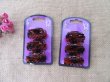 (image for) 1Sheetx 3Pcs Brown Hair Clips Hair Clamps Hair Accessories