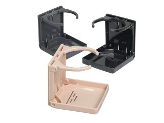 (image for) 2Pcs Cars Black Foldable Drink Cup Holder Side Mount Bracket