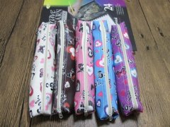 (image for) 18 Heart Design Pen & Pencil Bag Case Assorted