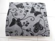 (image for) 2Pcs HQ Grey Butterfly Hemp Pillow Cushion Covers 43cm