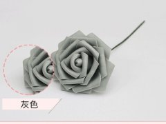 25Pcs Gray Rose Artificial Foam Flower Hair Pick Wedding Favors 25Pcs Gray Rose Artificial Foam Flower Hair Pick Wedding Favors