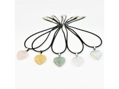 (image for) 2Pkt x 4Pcs Heart-Shaped Stone Necklace Jewellery