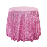 1Pc Pink Sequin Table Cloth Cover Backdrop Wedding Party