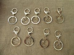 (image for) 45Pcs Split Ring Split Key Rings with Lobster Claw Clasps 30mm