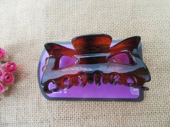 (image for) 1Pc Shiny Brown Hair Clips Hair Clamps Hair Accessories