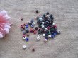 250g Round Flat Gemstone Beads Spacer Beads Mixed Color 8mm Dia (image for) 250g Round Flat Gemstone Beads Spacer Beads Mixed Color 8mm Dia