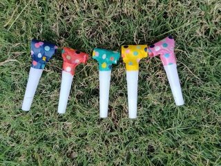 1Pack x 25Pcs Funny Blowouts Whistles Blowers Birthday Party