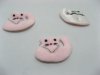 100pcs Pink Padded Appliques Craft Cats Embellishments