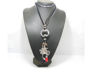 6Pcs Fashion Charms Drop Necklace Assorted